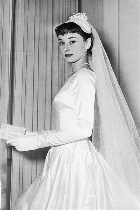 audrey hepburn wedding dress style